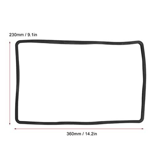 230x360mm Centrale Controle Navigatie Schermbeschermer Frame Siliconen Trim Cover Compatibel met Y 2021-2023 (zwart)