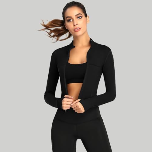 Vrouwen Running Jacket Gym Tops Sport Shirt Slim Fit ademend Activewear Fitness Training Yoga Crop Tops 3