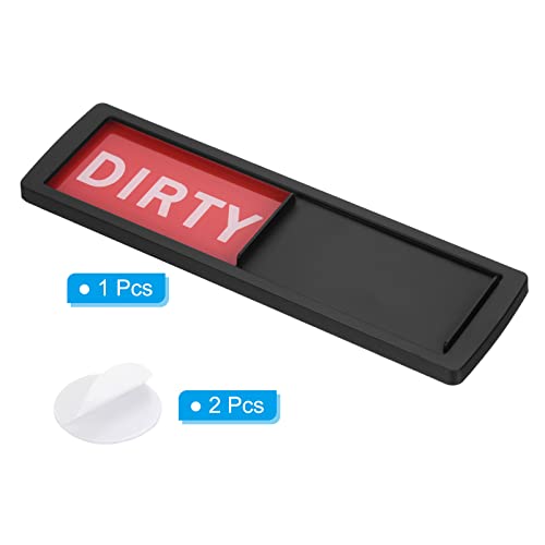 Vuile Schoon Vaatwasser Magneet, Vaatwasser Keuken Organisatie Eenvoudig te Schuif Schoon of Dirt Sign Magneet, Zwart (roodgroen) 3