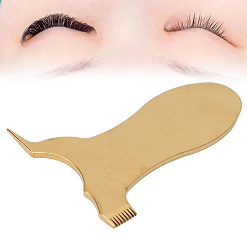 T V Y Vorm Comb - Gold Lash Lift Brush - Grafting Lash Lift Comb - Pering Tinting Curling Extensions Supplies Tool (T)