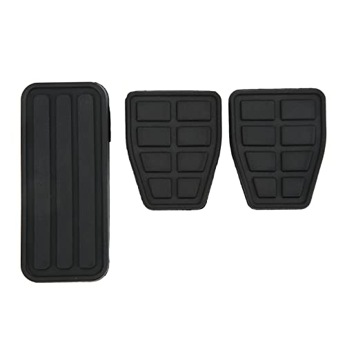 3Pcs Clutch Brake Accelerator Pad Kit Rubber Zwart Flexibele Wear Resistant Vervanging voor T4 Transporter 1990-2003 Autopedals autopedaal