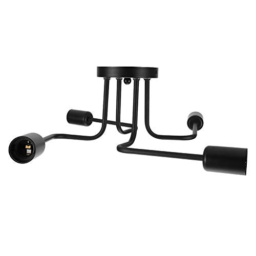 Plafondlamp, Moderne hanger licht 4XE27 Retro Style, LED Plafond licht antiek lamphouder voor studie Cafe Bar Hallway