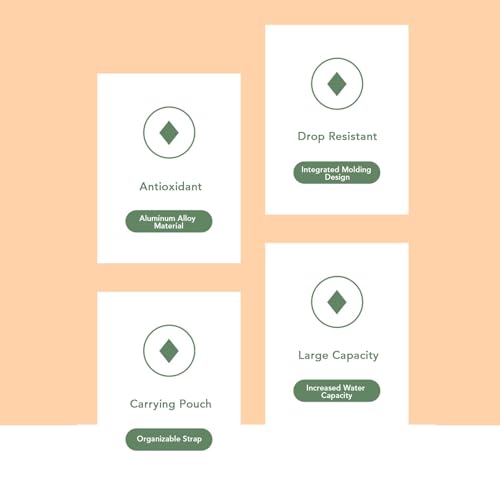 2 Liter grote capaciteit geïsoleerde waterfles met Oxford stofhoes voor wandelen, PE materiaal, draaghandgreep ontwerp (Type 3)