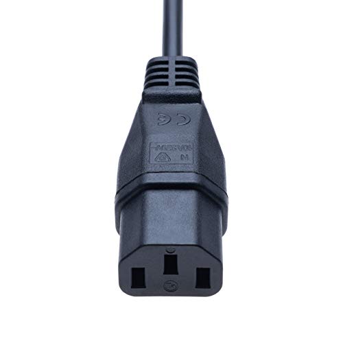 Stroomkabel compatibel met PC, monitor, printer, scanner, Playstation 3 en Playstation 4 Pro, TV, Videoprojector, TV HDTV, monitor met CEE 7/7 op C-13 3 (3m) aansluiting 4