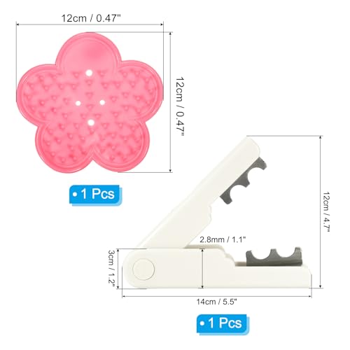 Rose Stam Leaf Thorn Stripper, 2Pcs/1Set Rose Thorn Stripper Verwijderaar Tool Leaf Stripping Tool voor het tuinieren van bloemen Snoeien, Wit, Roze
