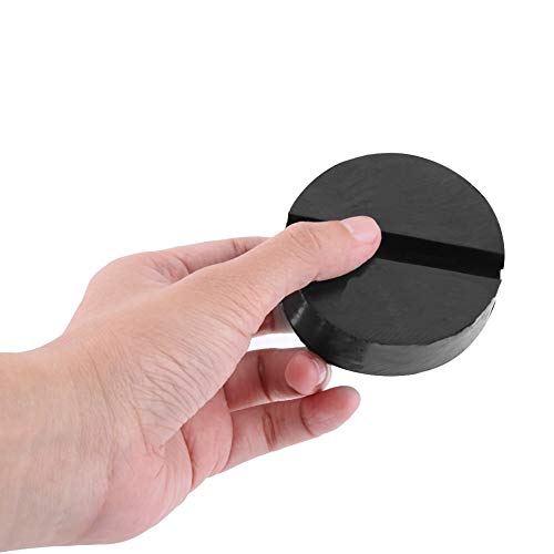 Jacking Pad, Dioche Rubber Black Car Universal Slotted Frame Rail Floor Jack Pads Jacking Rubber Pad Adapter Zwart