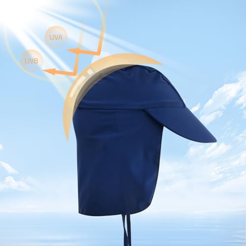 Baby meisjes jongens strand hoed bescherming kinderen UPF 50+ verstelbare baby zonnehoed voor 1-6 jaar kinderen 5