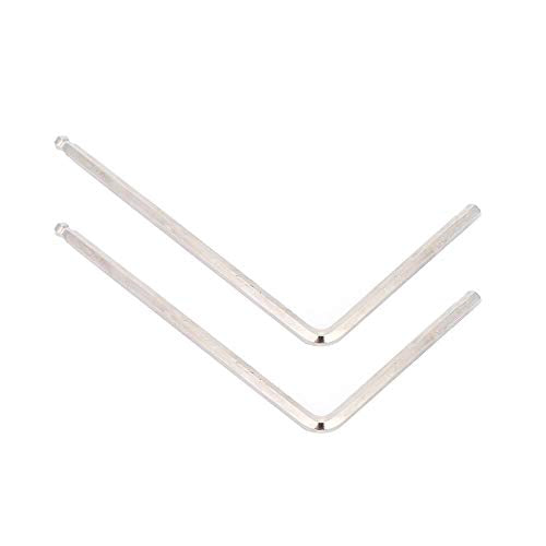 Gitaarsleutel, 2 stuks Metal Wrench Tool 4mm/5mm Ball End voor Martin Acoustic Guitar(5mm-Silver)