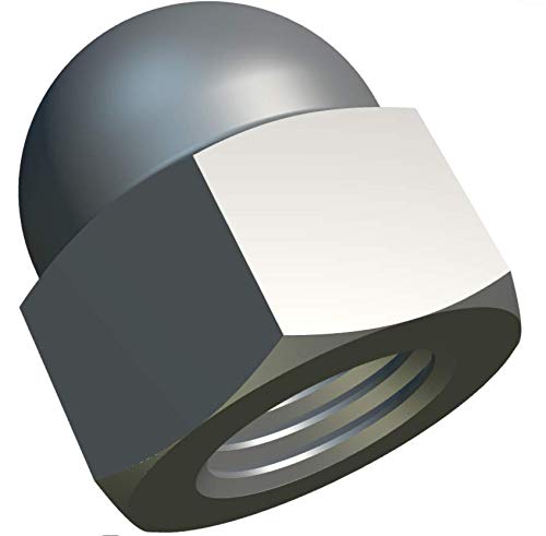 M12 Dome Hex Cap Noten Hex Cap Noten (Set van 5) Cover Caps Schroeven Roestvrij staal voor Schroeven / Bollen - Beschermende Pet Nut Gecertificeerde Standaard DIN 1587 Acorn Nut (12mm)
