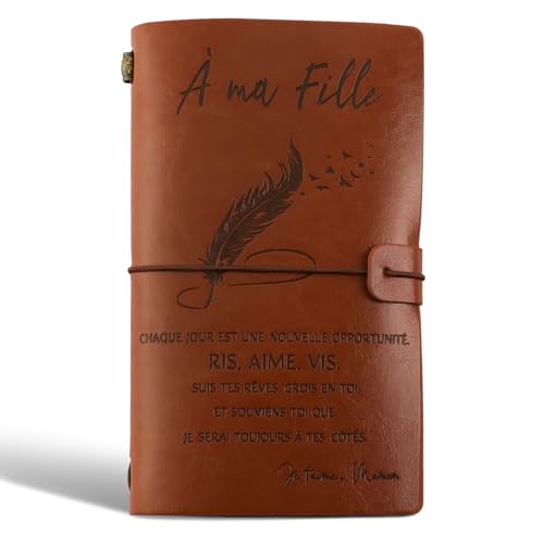 Dagboek voor meisjes reis dagboek vullen notitieboek A6 leder voor mijn dochter notebook Vintage Gift Girls Kerstmis verjaardag afstuderen