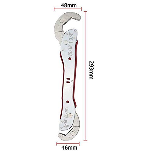 Verstelbare moersleutel 9-45mm Multifunctionele moersleutel Magic Spanner Universal Quick Snap voor alle soorten noten Bolts buizen buizen