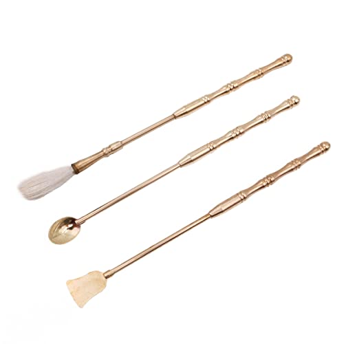 3Pcs Incense Making Kit, Incense Mold Tool Kit set met Incense Spoon Shovel Brush voor DIY Fragrance Accessoire voor Yoga Meditatie