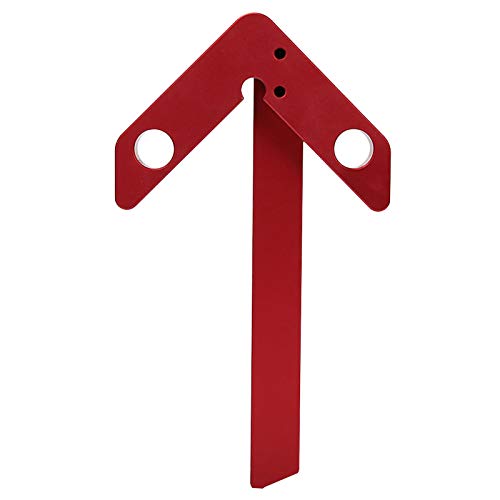 45/90 Mategraad Hoeklijnmeter Nauwkeurig lezen Premium Aluminium Centerline Meetinstrument Round Heart Lineer Rond Hartmeter Portable DIY Gereedschap voor houtbewerking