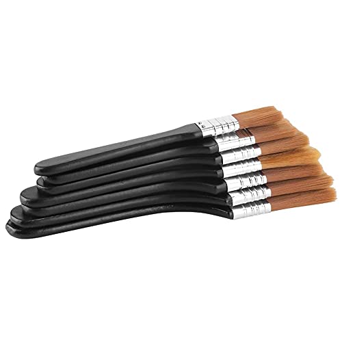 7st Artist Flat Paint Brush voor Gesso, Varnish, Acryl Schilderijen, Olieverf, Aquarel, Hout, Muur, Meubilair Brush Cleaner 3