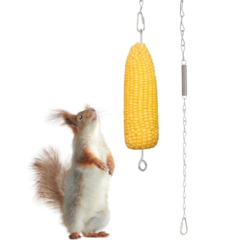 Hangende eekhoorn Feeder 37," Outdoor Corn Cob houder voor Outdoor Backyard Eekhoorn Grappig