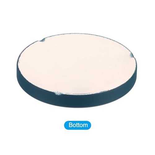 Plant Pot Saucer 15,5cm, Keramische Ronde Flower Drip Tray voor binnendeur, Donkerblauw 3