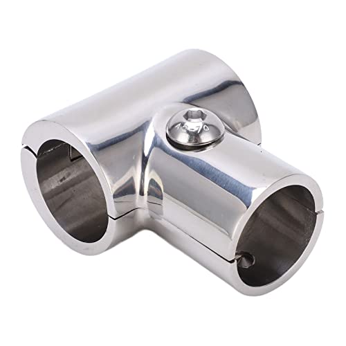 Tee Pipe Connector Tee Pipe Connector 316 Roestvrij staal 90°T T Pijp Connector 1 Inch 25.4mm ID Separabel Roestvrij stalen boot leuning Accessoires