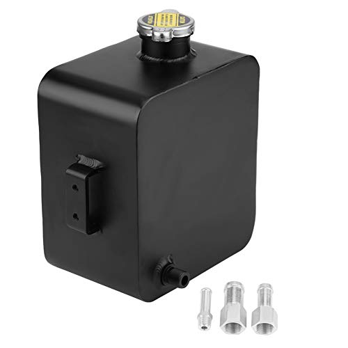 Koelvloeistof uitbreiding Reservoir, 2.5L Aluminium Refrigerant Watertank Recovery Reservoir Water Tank W/Cap Universal