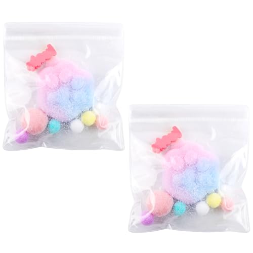 2 st. Cat Paw Squeeze Toy, Taba Cat Paw Fidget Speelgoed Kawaii Cat Paw Stress Relief Sensory Speelgoed Knijpen Speelgoed Gifts Home Office Relaxing(Blue-Pink Plush)