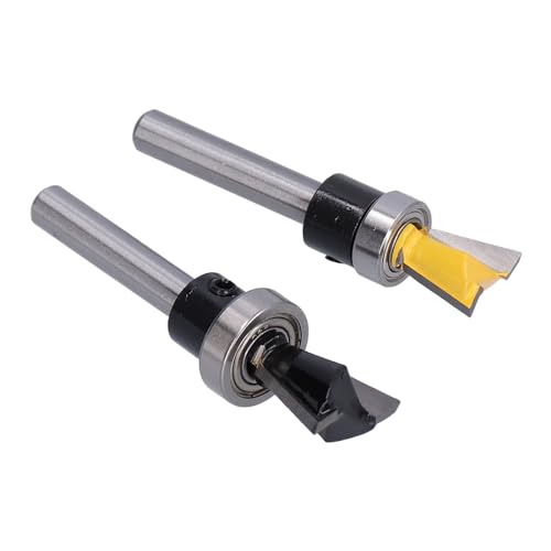 2 Pièces/ensemble Fraise à Queue D'aronde met Roulement Fraise à Bois 1/4 Po Queue D'aronde Mèche 5