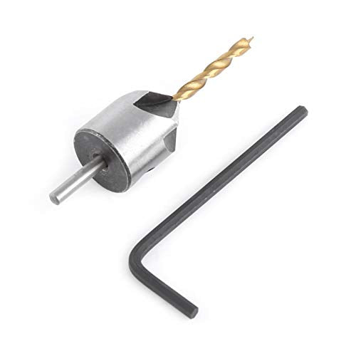 Steel Countersink Drill Carpentry Houtbewerking Saai gereedschap Ronde Shaft met Allen Key verstelbare hout Drill Set(3mm)