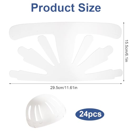 24 stuks baseball cap voegt voormalige, hoed binnen ondersteuning, hoed binnenste steun, hoed binnenste houder, hoed voormalige universele cap binnenste lijn voor thuis, winkel