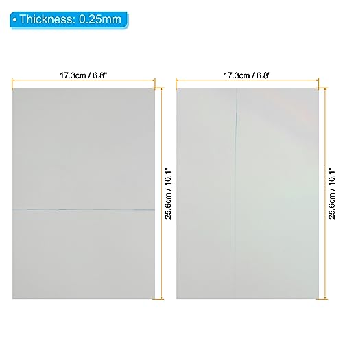 12 inch gepolariseerde folies, 2 stuks Zelfklevend Polariseerfilter Lineair Polariseerfilter 10 x 6,8 inch voor Schermfotografie Verlichting, 0/90 Degree