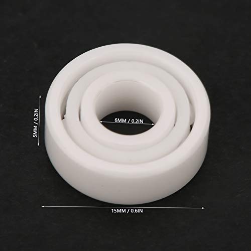 696 Keramische ZrO2 kogellager, binnendiameter 6mm buitendiameter 15mm hoge snelheid hoge precisie miniatuur enkele roller diepe groef kogellager 4