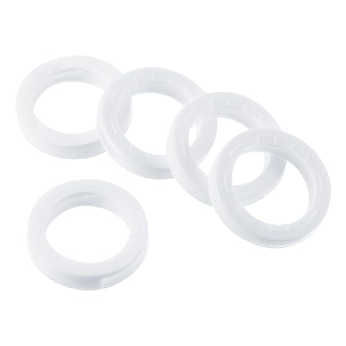 Tags sleuteldop, 40st Plastic Key Cap Cover Rings Sleutels Identificatie Codering Ring Label ID geval voor Office Home Appartement, Wit(1,8cm ID)