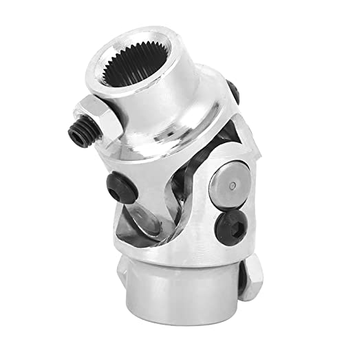 Steering Shaft U-Joint 35°, Cardan Joints and Drive Shafts Steering Shaft U-Joint 3/4-36 Spline X 3/4In DD voor Grinders Levelers geschikt voor Mustang (Galvanoplasty), chroom
