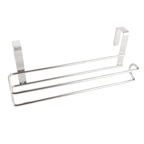 Lange levensduur Roestvrij staal over deurrolrolhouder papier handdoekhouder voor badkamer en keuken 4