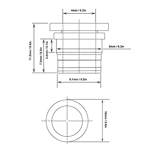 10 Set Pneumatische Valve Connector Headfor Extruder, Push To Connect Fittings, 3D Printer Accessoires, PTFE ECAS04