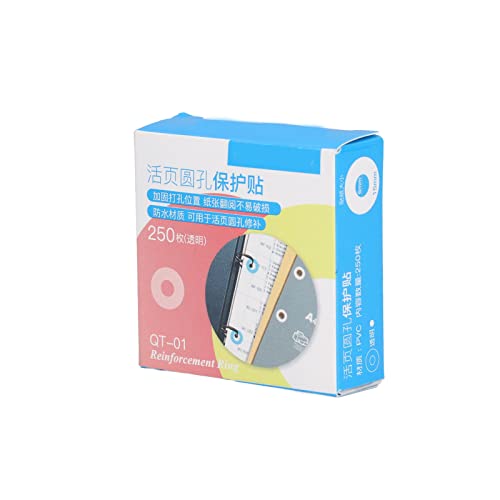 Perforatorversterkingstickers PVC Waterdicht Doe-het-zelf-ontwerp voor Doe-het-zelf Ophanggaten, Reparatie Ronde Gaten (Transparant) 3