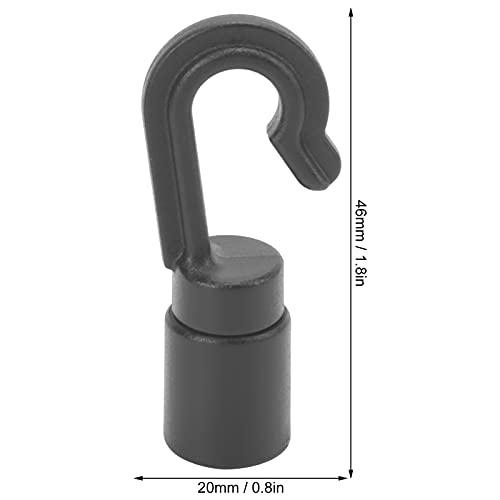 Bungee Cord Hooks Kayaks Bungee Shock Cord Hook Plastic 10st Kayak Kano Bungee Shock Cord Hooks Plastic Cord Touw Anti-corrosie Hooks voor boot 4