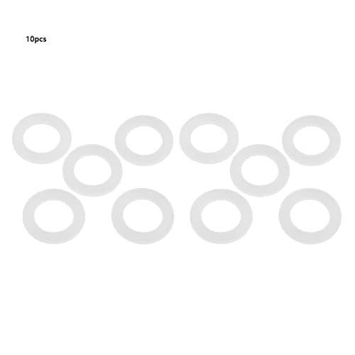 Siliconen Pakkingen, 10 stuks Siliconen Pakking Ring, O.D. 37mm Binnendiameter 24mm Wit O Ringen Waterverwarmer Seal Siliconen Vlakke Pakkingen voor Bloemen