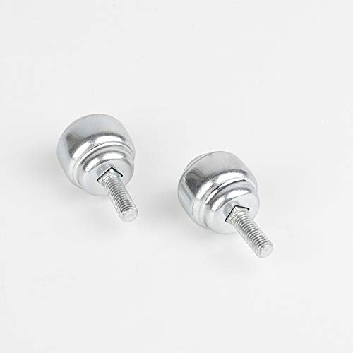 M5 Male Thread Bolt Type Ball Transfer Bearing Unit Roller Silver Tone 2 Pack (CY-12D, Carbon Steel Ball) 3