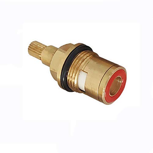 Keramische schijf cartridge klep 20 versnellingen vervanging Tik op klep messing tap cartridge vervanging voor badkamer of keuken (D-type enkele draad)
