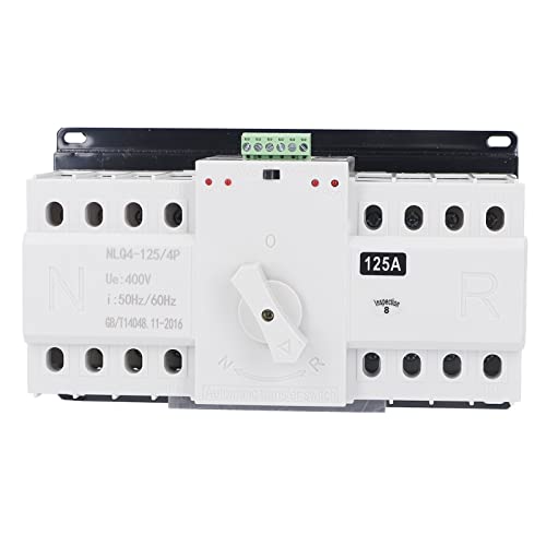 Automatische wisselschakelaar voor dubbele stroomoverdracht, AC 400V, 4P 125A, ATS-CB, Net0 Emergency Power Switch, Automatische noodschakelaar voor Municipal Power, USV, Inverter, Solar