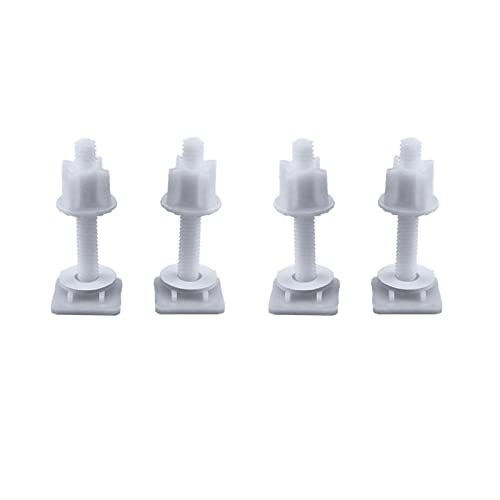 4PCS Toiletdeksel Schroef Plastic Toilet Cover Scharnier Bolt Toilet Zitje Repareren passend bij de meeste toiletzitjes DIY Bad reparatie