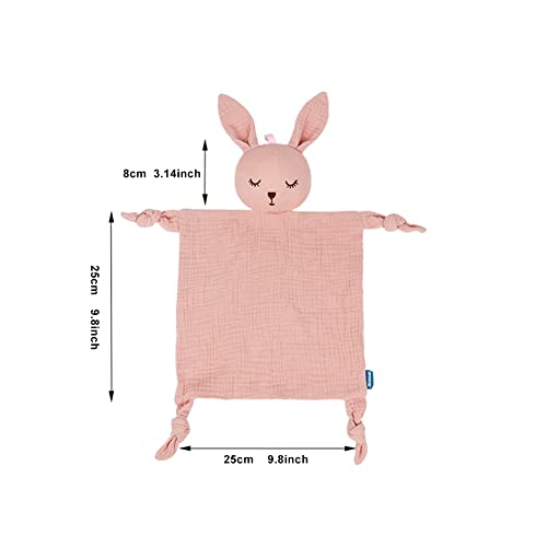 Olifant knuffeldoek baby snuggle kleding met konijn hoofd knuffel kleding knuffel speelgoed konijn voor baby's katoen Muslin kleding Baby deken comfort voor pasgeboren baby's geschenk voor geboorte jongens 4