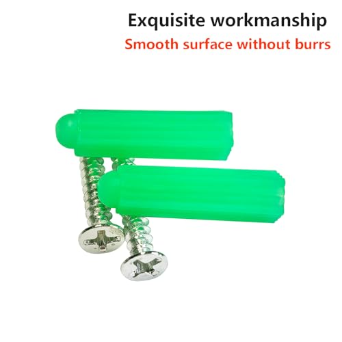 Verpakking van 10 wandschroeven en -deksels, zelftappende metalen schroeven en kunststof pluggen, M3.5 x 25 mm Phillips Schroeven, voor wandbevestigingen 4