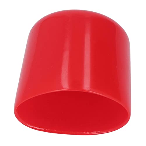 Flexibele lichtgewicht Thread Protector Caps 20PCS Rood PVC Ronde Tube End Covers Draad Beschermende Caps Schroefbeschermer Rubber End Caps (20mm)
