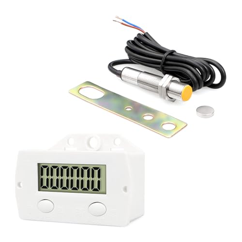 1 set van hoogwaardige digitale 0-99999 tellers met magnetische sensor, geschikt voor industriële productie en dagelijkse telling