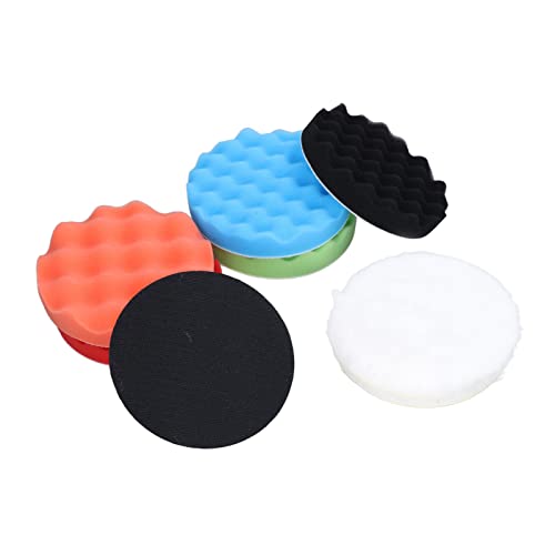 Auto Buffen Polijsten Kit 9 Pieces Sponge Wool Cleaning Tool Set 150mm Diameter voor Boat Truck Glass Stone [Professional Detailing]