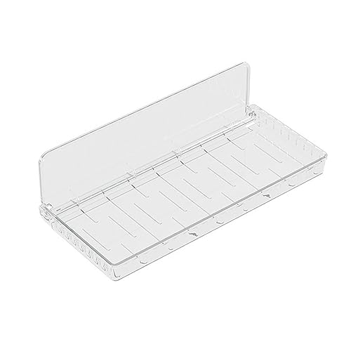 Opvouwbare Wall Mount Organizer, Plastic Heldere Acryl Plank, Geen Boring Hang Muren Zelfklevende Rack, Waterdichte Opvouwbare Shelves voor Badkamer, Keuken(L)