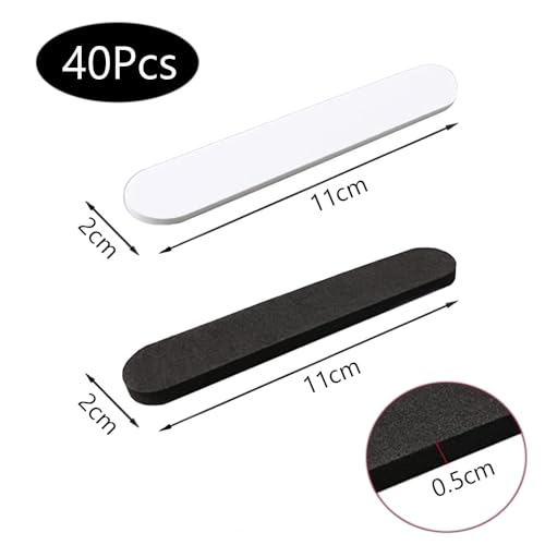 40 st. Hoedgrootte reductoren, Zelfklevende hoed invoegt EVA schuim hoed maat tape zwart en wit hoed maat tape cap sweatband 11 * 2cm vilt cap maat reducer tape voor mannen en vrouwen