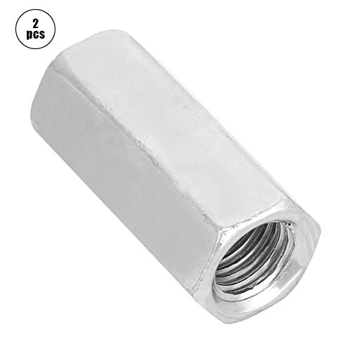 2 st Lange haakmoer Hexagonaal, gegalvaniseerd staal M 16 X 50, draadmoer Wrijvende bevestigingsmiddelen voor communicatieapparatuur Machinebouw 5