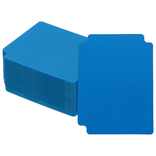 50st Trading Card Dividers Index Card Voetbal Kaart Sorter Opslagdozen Organisator Lade Accessoires voor Sport Game Baseball Card Licht Blauw