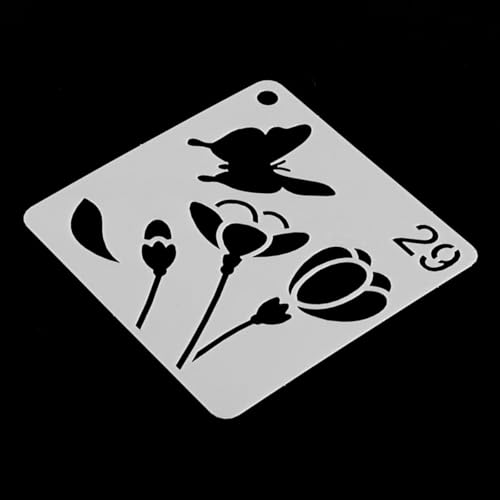 60 st Natuur Schilderen Stencils Herbruikbare Bloem Schilderen Stencils Stencils voor ambachten Bloemen Vogels Panda Bijen Vlinders Handwerk