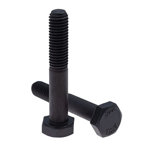 Hex Head Bolts Outside Corner M16X100 (Pack of 2) Half Thread Hex Bolts Class 10.9 Hoge treklegering Staal Zwart Mechanische Hex Head Schroeven Gecertificeerde Standaard DIN931 ISO 4014(16mm x 100mm)